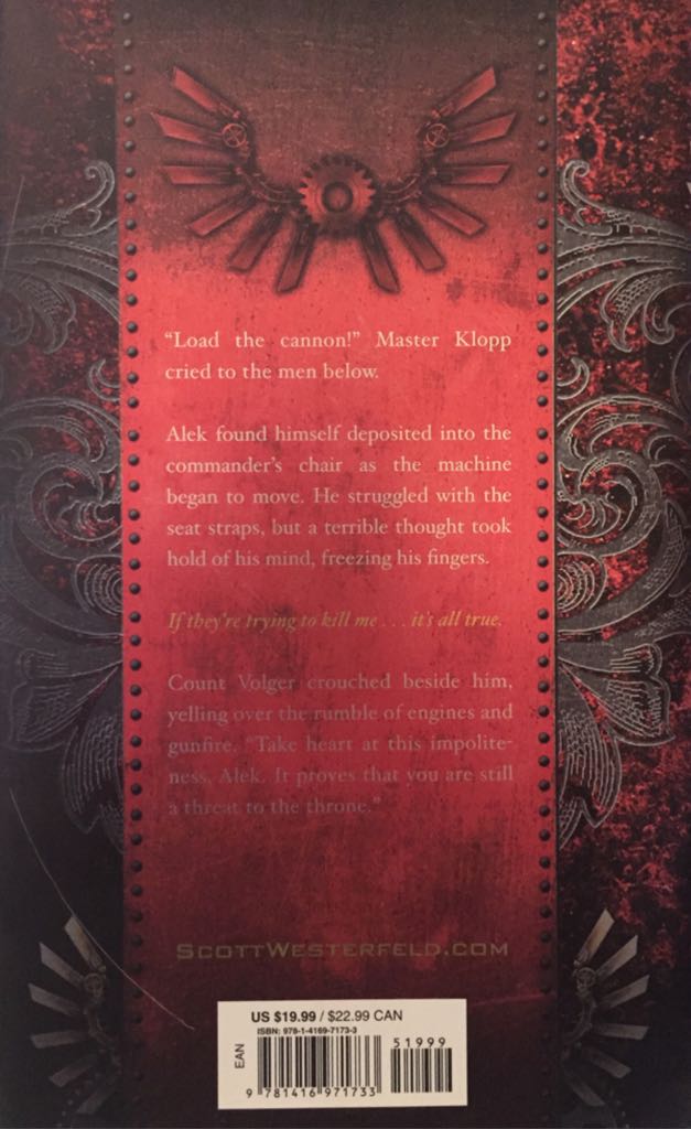 Leviathan (Leviathan, #1) - Scott Westerfeld (Simon Pulse - Hardcover) book collectible [Barcode 9781416971733] - Main Image 2