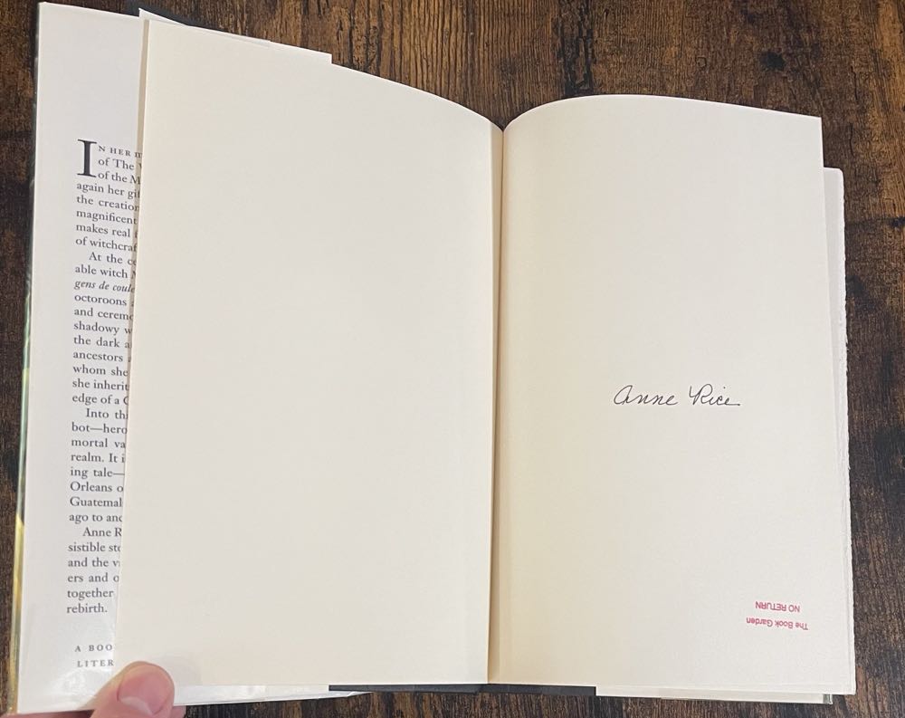 Merrick - Anne Rice (Alfred A Knopf, Inc. - Hardcover) book collectible [Barcode 9780679454489] - Main Image 3