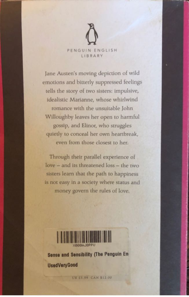 Sense and Sensibility - Austen (- Paperback) book collectible [Barcode 9780141199672] - Main Image 2
