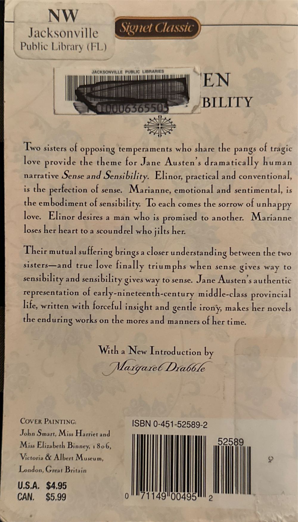 Sense and Sensibility - Jane Austen (Signet Classics - Paperback) book collectible [Barcode 9780451525895] - Main Image 2