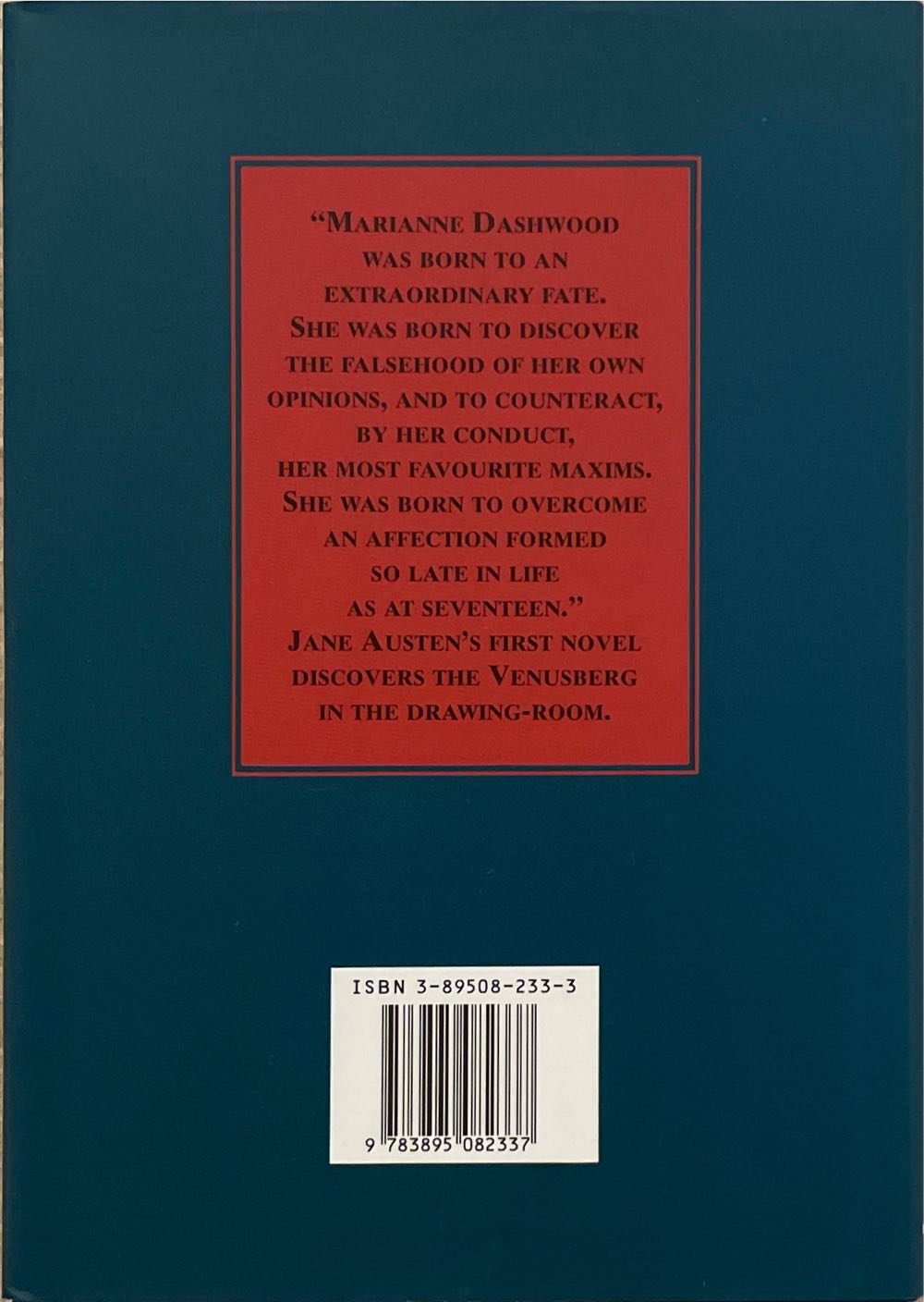 Sense and Sensibility - Austen (Konemann-Ellipsis) book collectible [Barcode 9783895082337] - Main Image 2