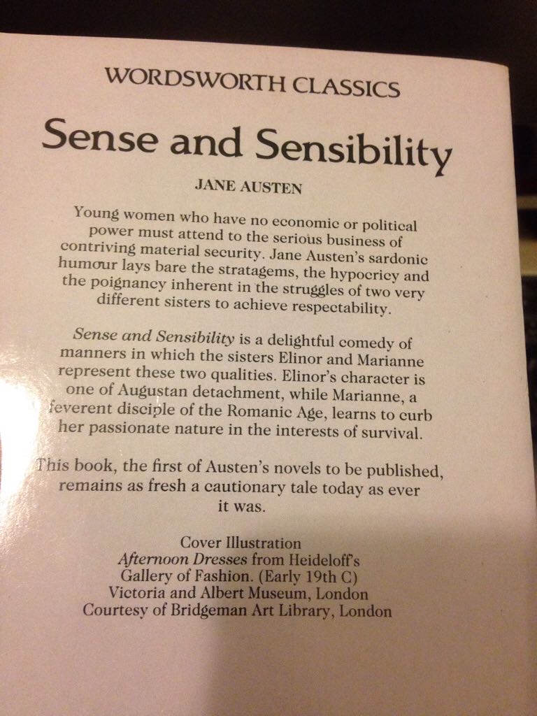 Sense and Sensibility - Austen book collectible - Main Image 2