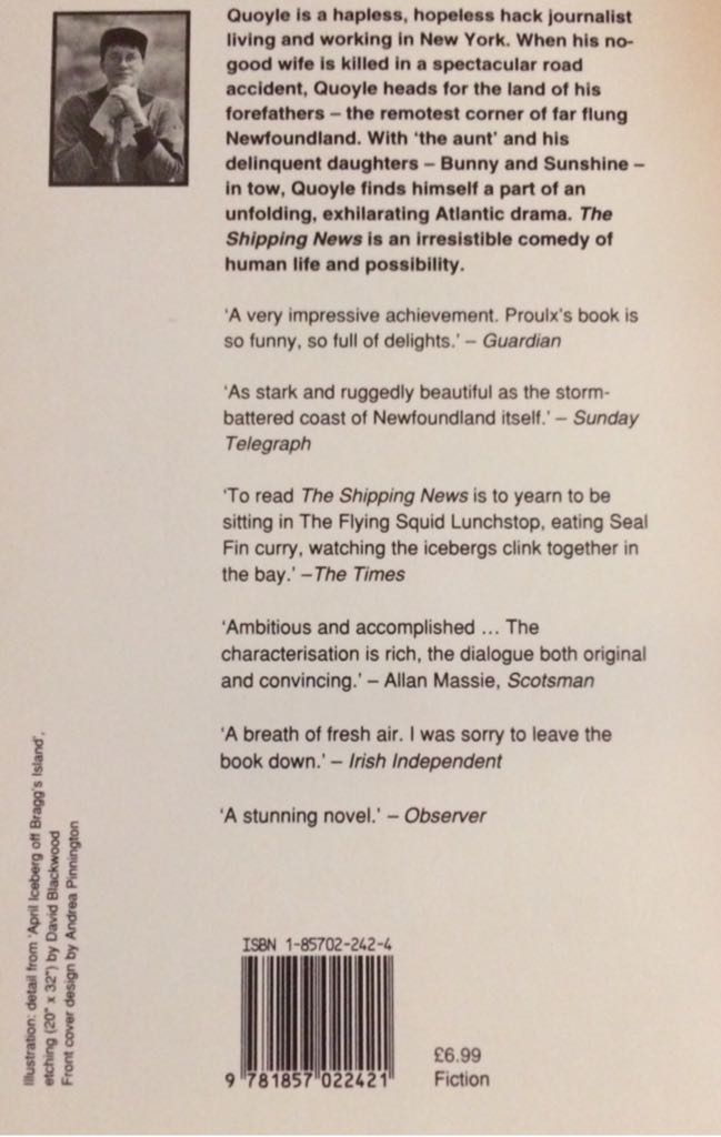 The Shipping News - Annie Proulx (Fourth Estate - Paperback) book collectible [Barcode 9781857022421] - Main Image 2