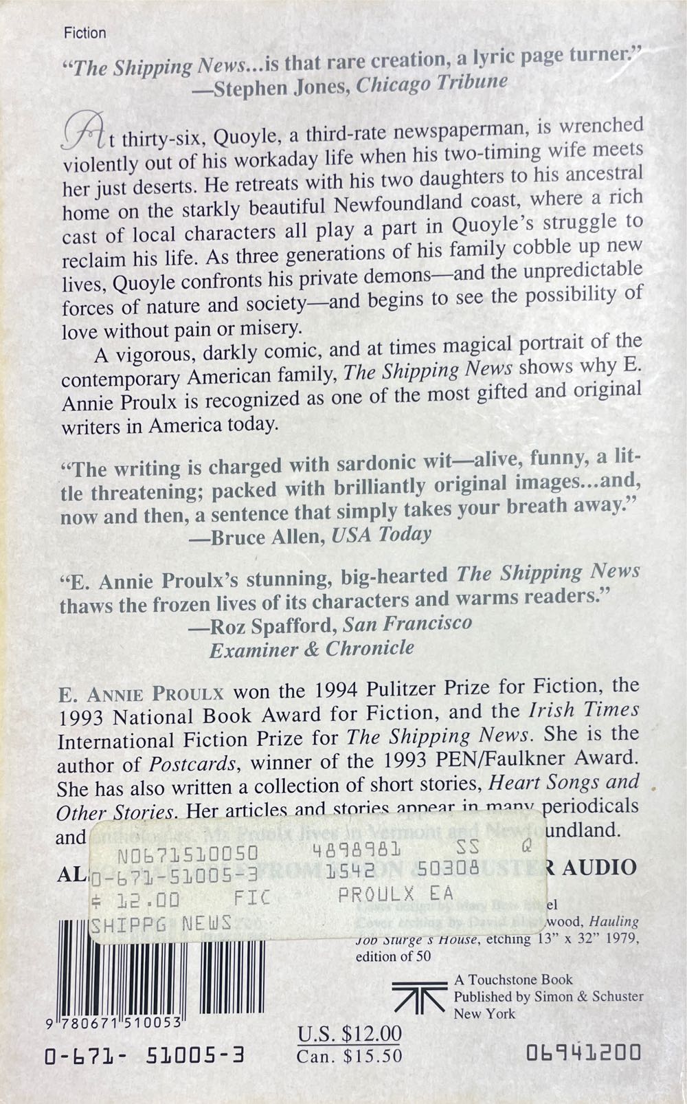 The Shipping News - E.Annie Proulx (- Paperback) book collectible - Main Image 2