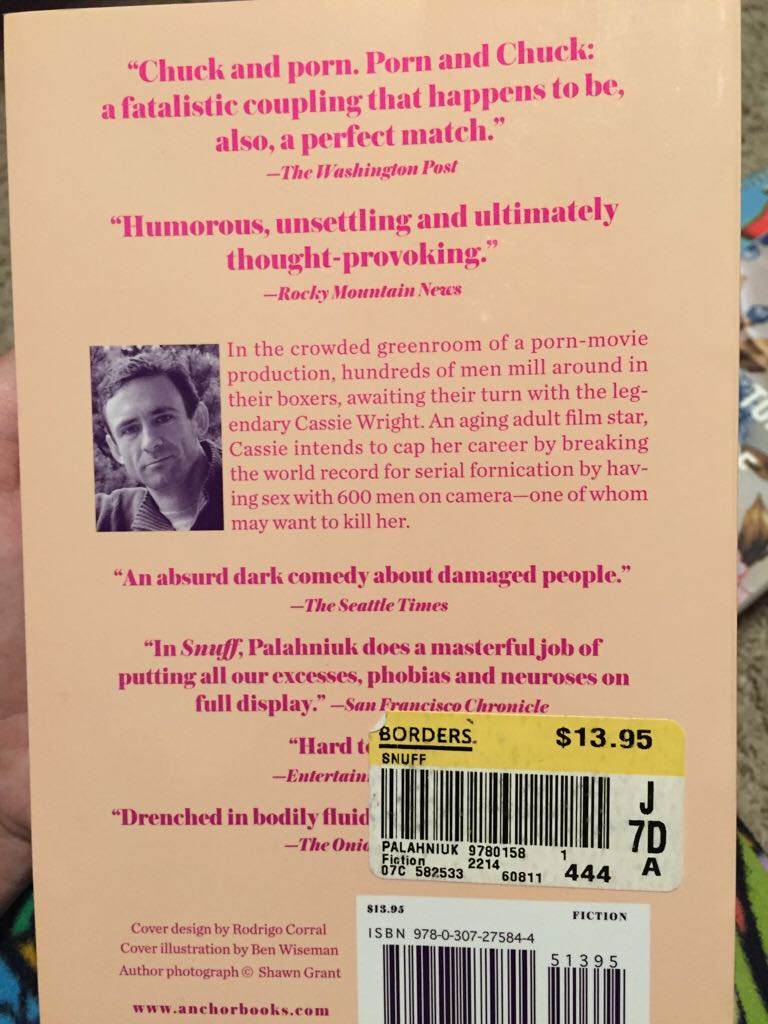 Snuff - Chuck Palahniuk (Anchor - Paperback) book collectible [Barcode 9780307275844] - Main Image 2