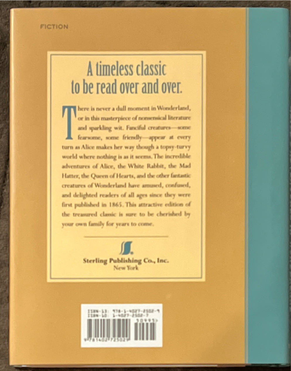 Alices Adventures In Wonderland - Lewis Carroll (Sterling Publishing Co., Inc. - Hardcover) book collectible [Barcode 9781402725029] - Main Image 2