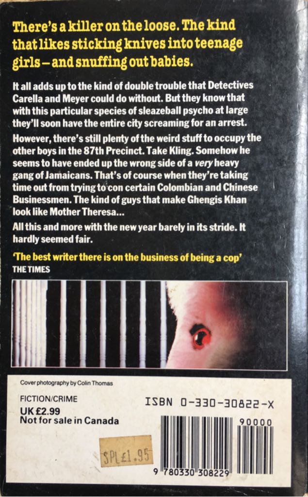 Lullaby - Ed McBain (Pan Books - Paperback) book collectible [Barcode 9780330308229] - Main Image 2