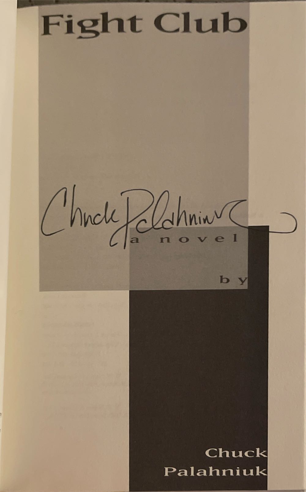 Fight Club - Chuck Palahniuk (W W Norton - Hardcover) book collectible [Barcode 9780393039764] - Main Image 2