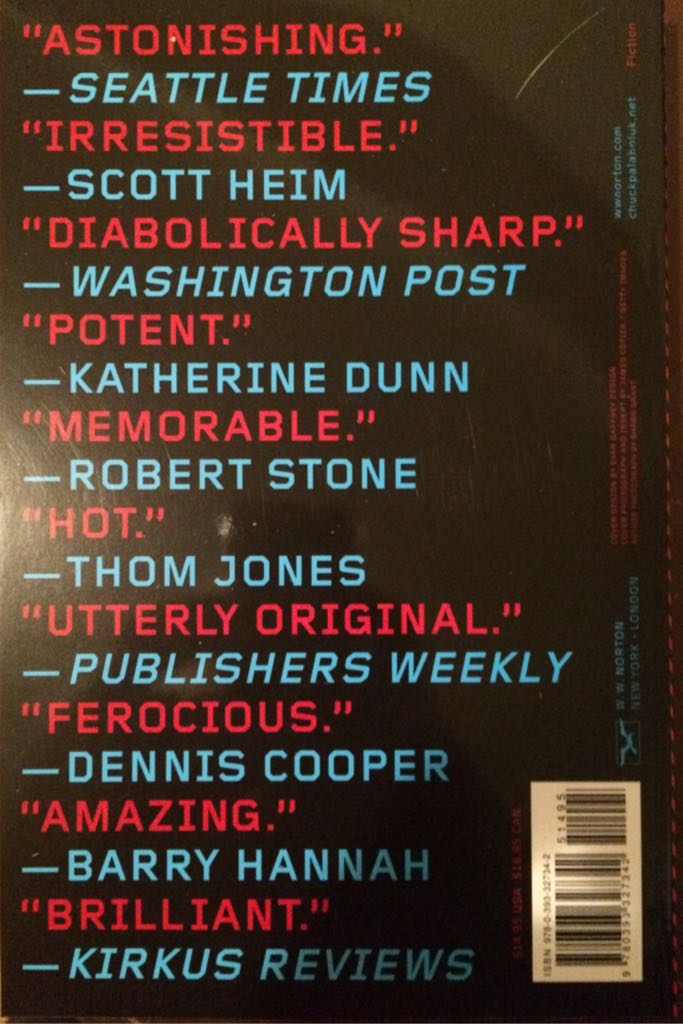 Fight Club - Chuck Palahniuk (W. W. Norton - Trade Paperback) book collectible [Barcode 9780393327342] - Main Image 2