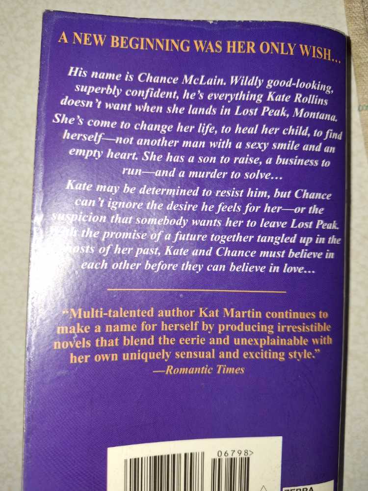 The Secret - Kat Martin (Zebra Books - Paperback) book collectible [Barcode 9780821767986] - Main Image 2