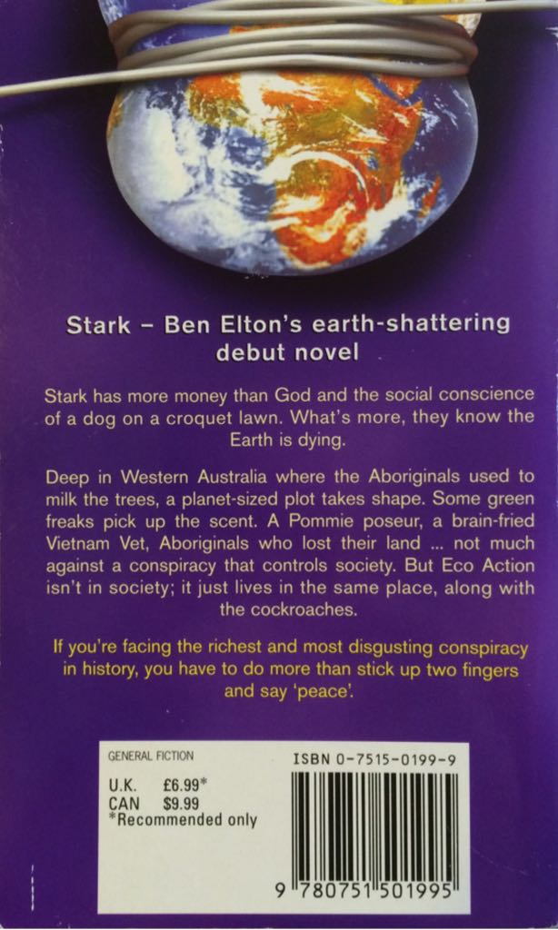 Stark - Ben Elton (Warner Books - Paperback) book collectible [Barcode 9780751501995] - Main Image 2