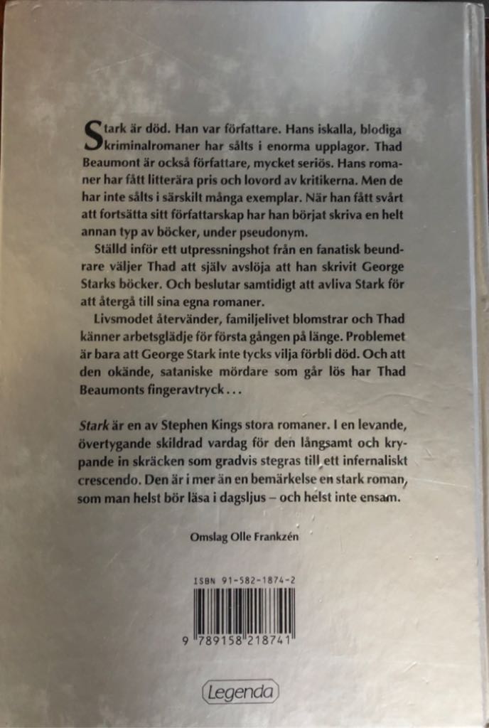 Stark - Stephen King (Weltbild - Hardcover) book collectible [Barcode 9789158218741] - Main Image 2