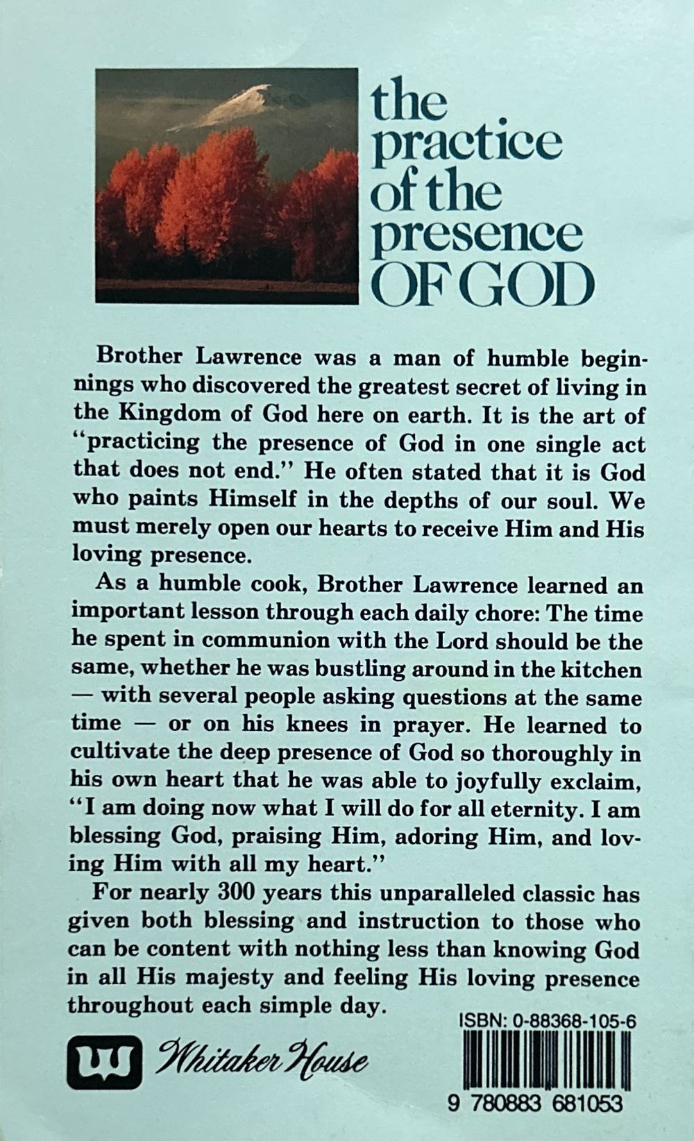 The Practice of the Presence of God - Brother Lawrence (Ccel - eBook) book collectible [Barcode 9780883681053] - Main Image 2