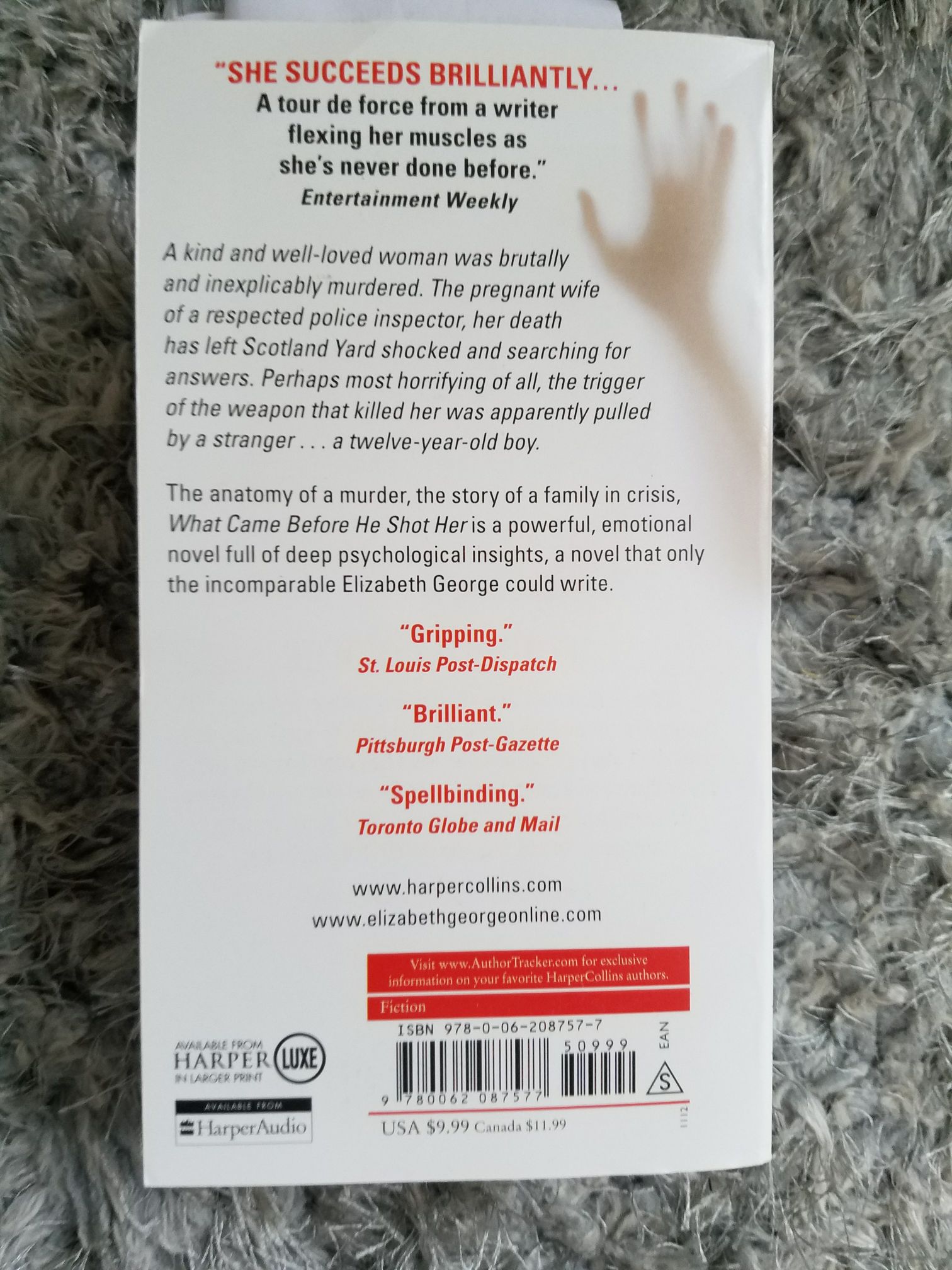 What Came Before He Shot Her - Elizabeth George (Harper Collins - Paperback) book collectible [Barcode 9780062087577] - Main Image 2