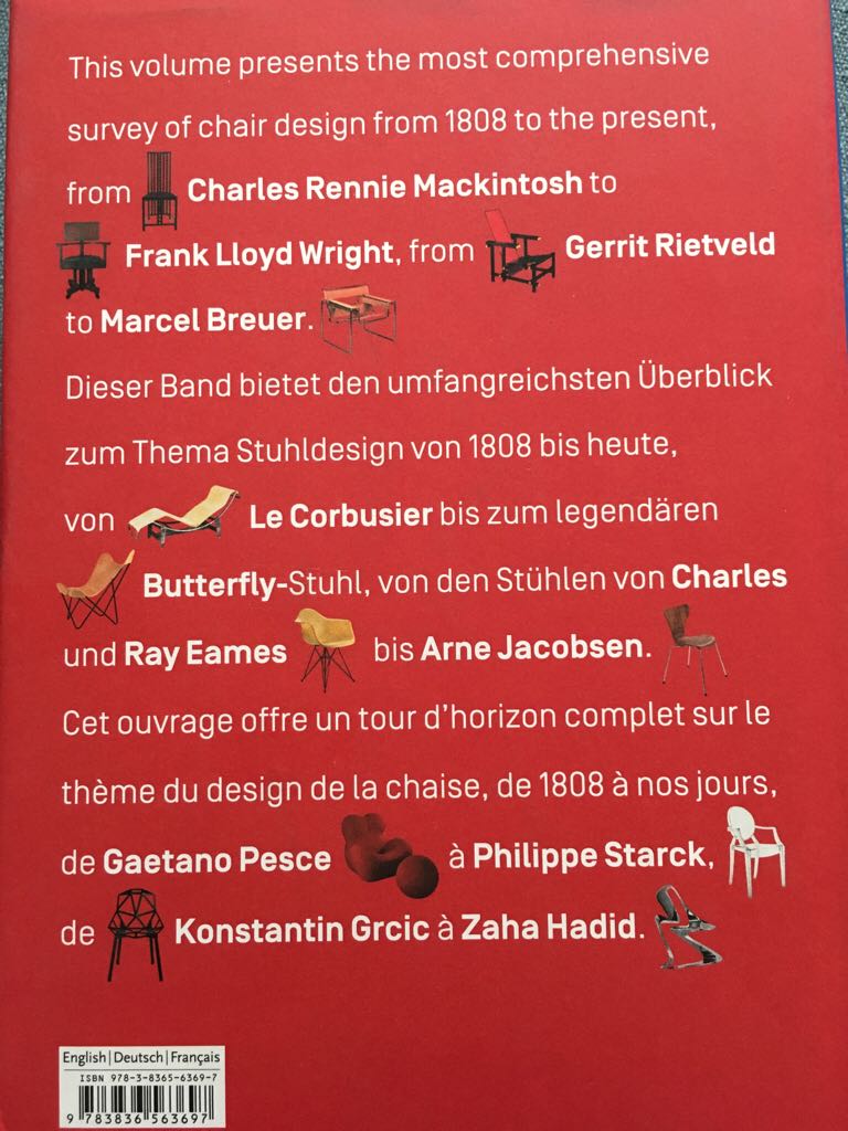 1000 Chairs - Charlotte Fiell (Taschen) book collectible [Barcode 9783836563697] - Main Image 2