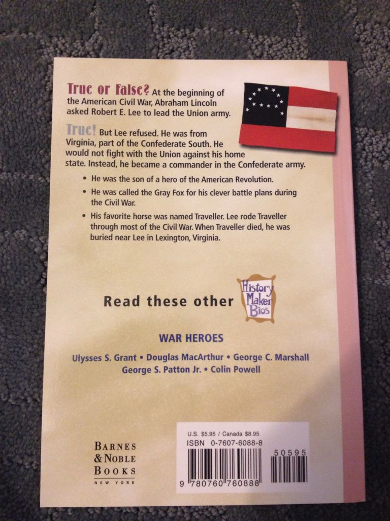 Robert E. Lee - Candice Ransom (Paperback) book collectible [Barcode 9780760760888] - Main Image 2