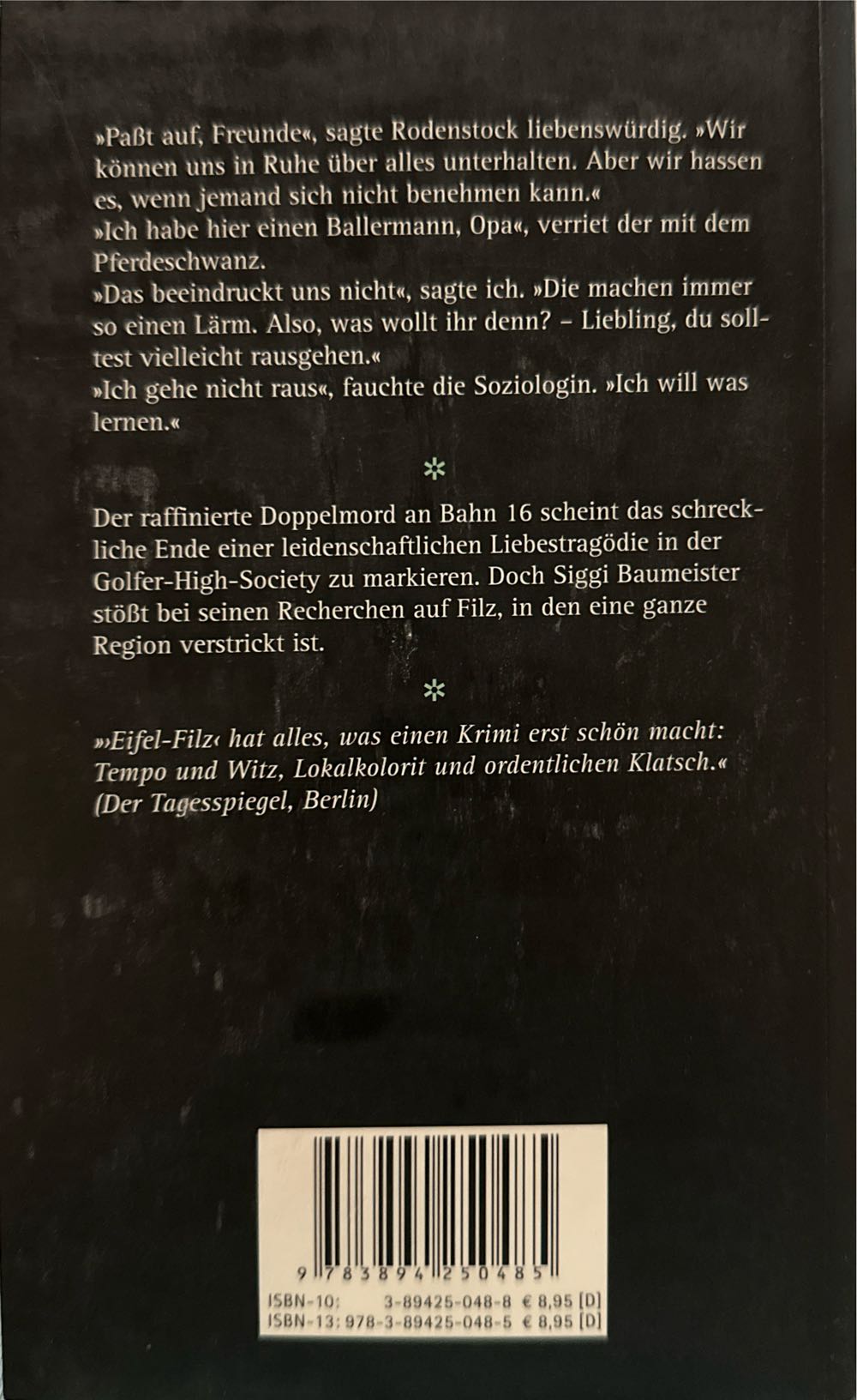 Eifel-Filz - Jacques Berndorf book collectible [Barcode 9783894250485] - Main Image 2