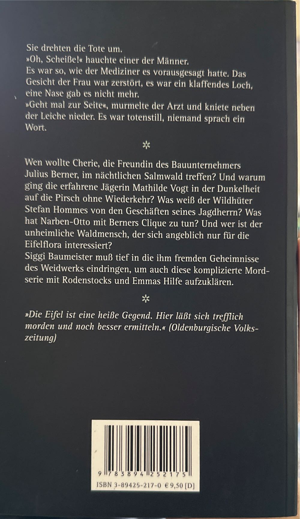 Eifel-Jagd - Berndorf, Jacques (GRAFIT Verlag - Paperback) book collectible [Barcode 9783894252175] - Main Image 2