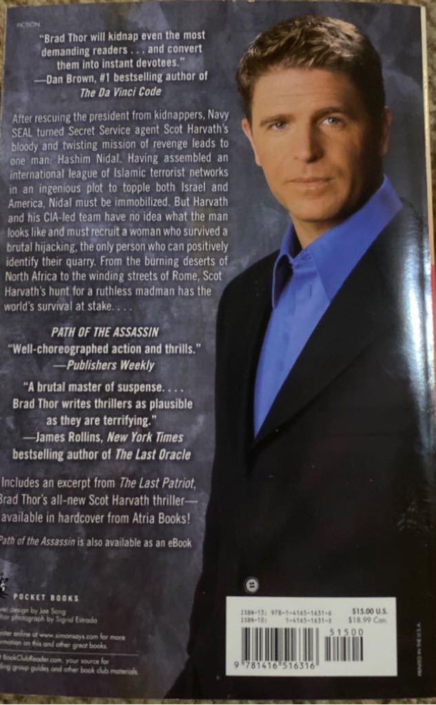 Path of the Assassin - Brad Thor (Simon & Schuster - Paperback) book collectible [Barcode 9781416516316] - Main Image 2