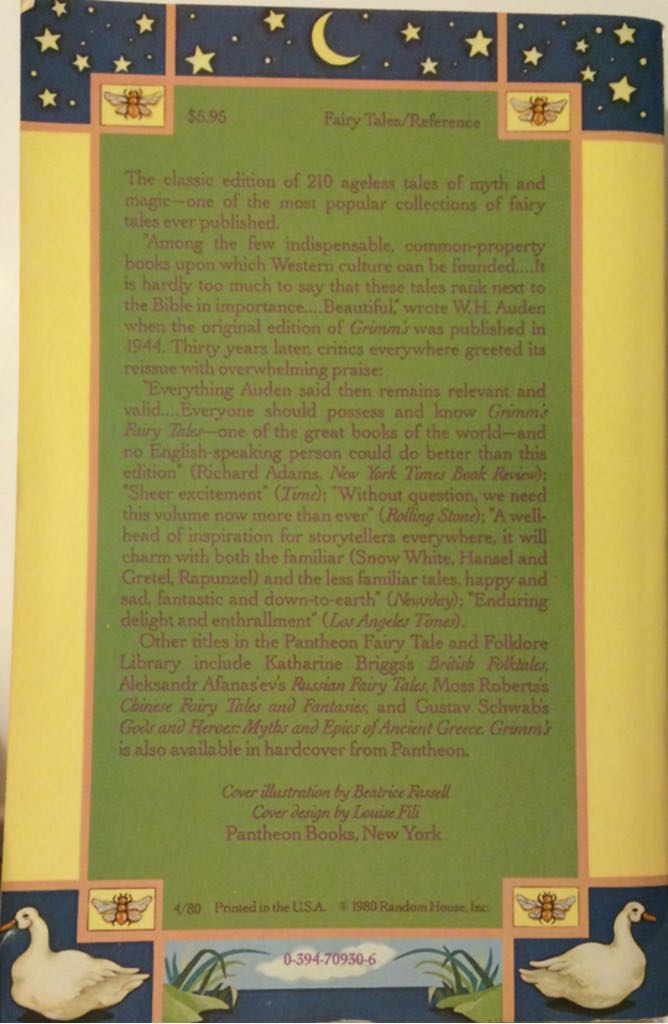The Complete Grimm’s Fairy Tales - Jacob Grimm (Random House, Inc. - Paperback) book collectible [Barcode 9780394709307] - Main Image 2