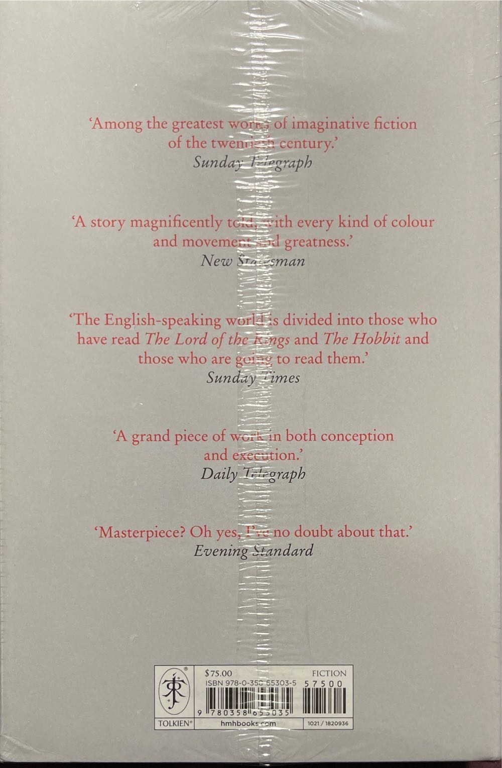 The Lord of the Rings  - J.R.R. Tolkien (Houghton Mifflin Harcourt (HMH) - Paperback) book collectible - Main Image 3