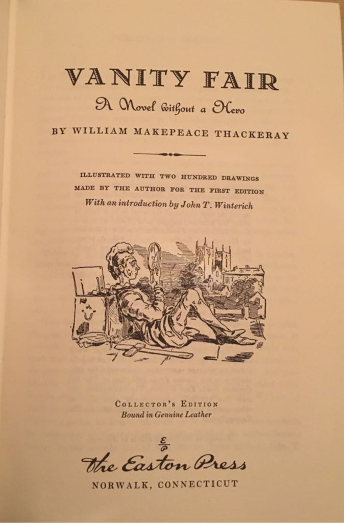 Vanity Fair - William Makepeace Thackery (The Easton Press - Hardcover) book collectible - Main Image 2