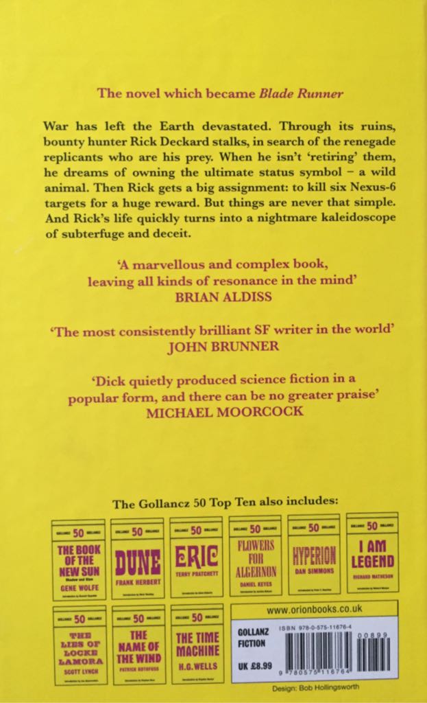 Do Androids Dream of Electric Sheep? - K. Dick (Gollancz - Hardcover) book collectible [Barcode 9780575116764] - Main Image 2