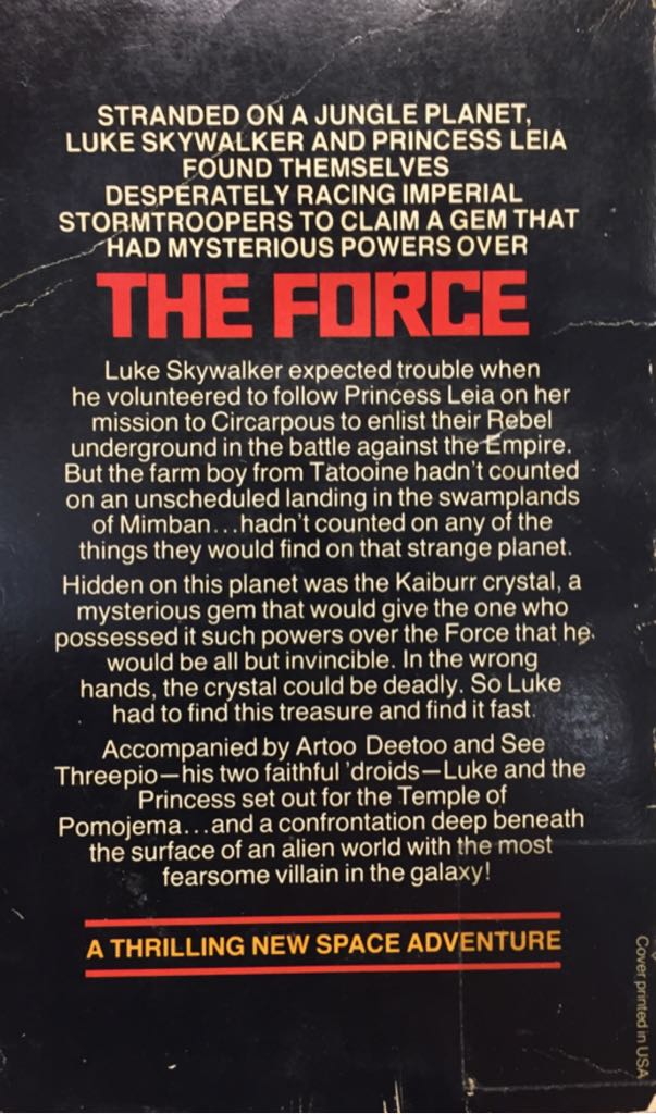 Star Wars: Splinter of the Minds Eye - Alan Dean Foster (- Paperback) book collectible - Main Image 2