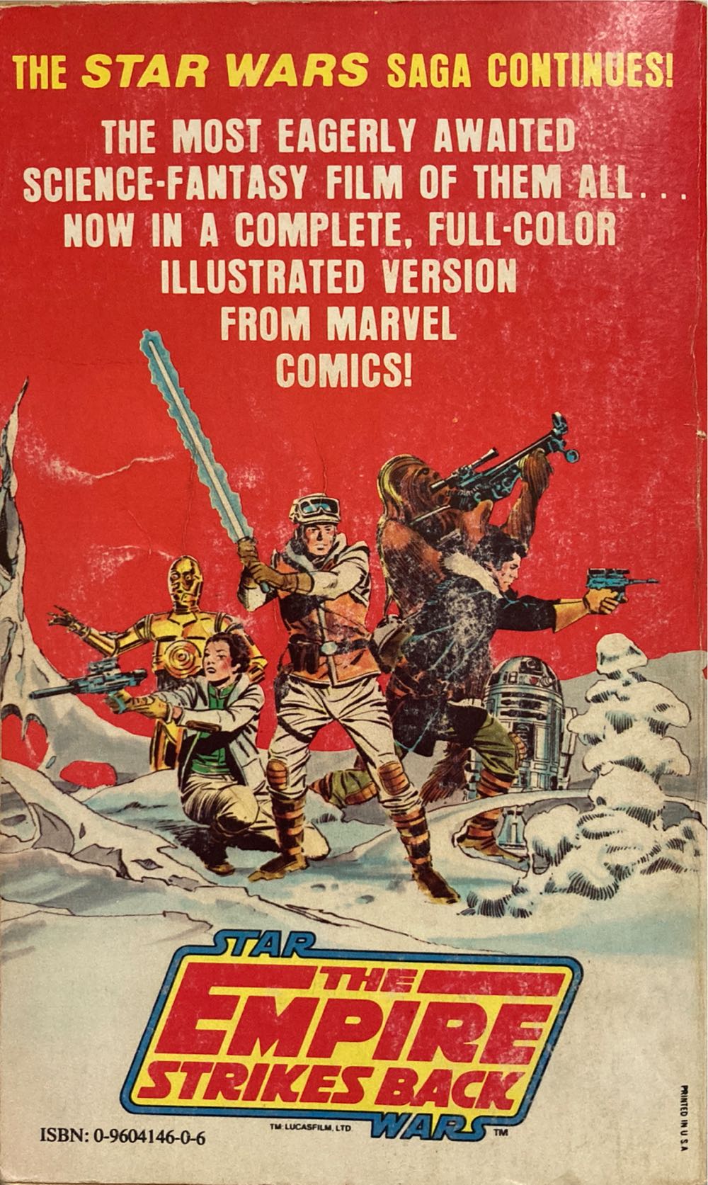 Star Wars [05]: The Empire Strikes Back - The Marvel Comics Version - George Lucas (Marvel - Paperback) book collectible [Barcode 9780960414604] - Main Image 2