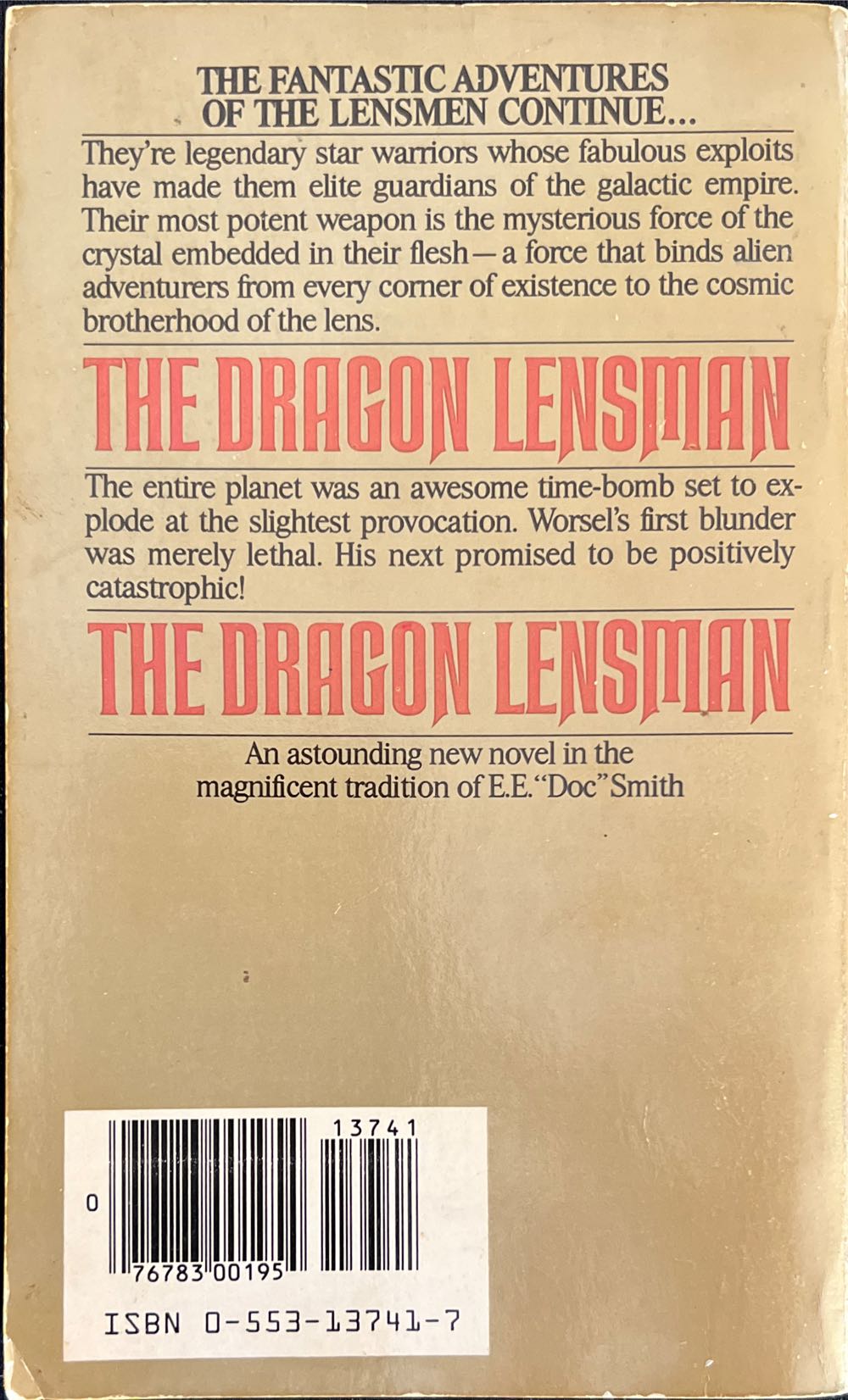 Lensman Series: The Dragon Lensman - David A. Kyle (Granite Hill Publishers - Paperback) book collectible [Barcode 9780553137415] - Main Image 2