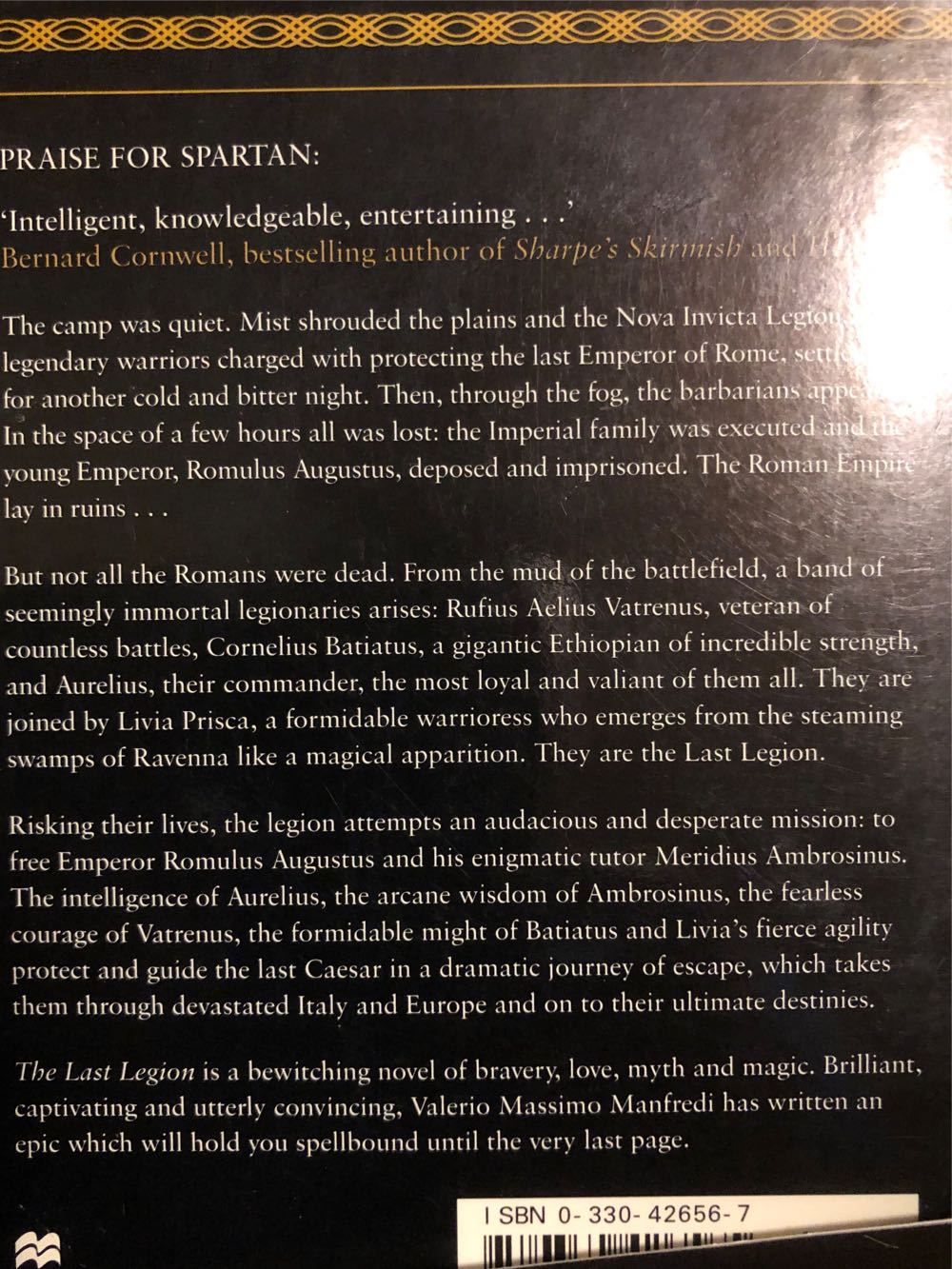 The Last Legion - Valerio Manfredi (Pan Macmillan - Paperback) book collectible [Barcode 9780330426565] - Main Image 2