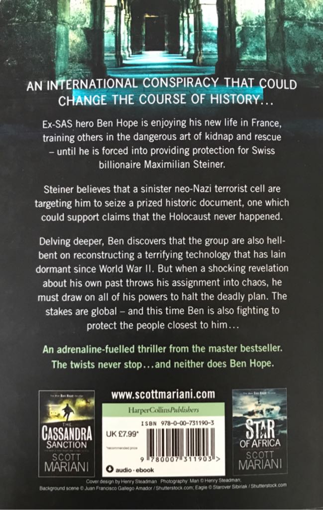 The Shadow Project - Scott Mariani (Avon Books - Paperback) book collectible [Barcode 9780007311903] - Main Image 2