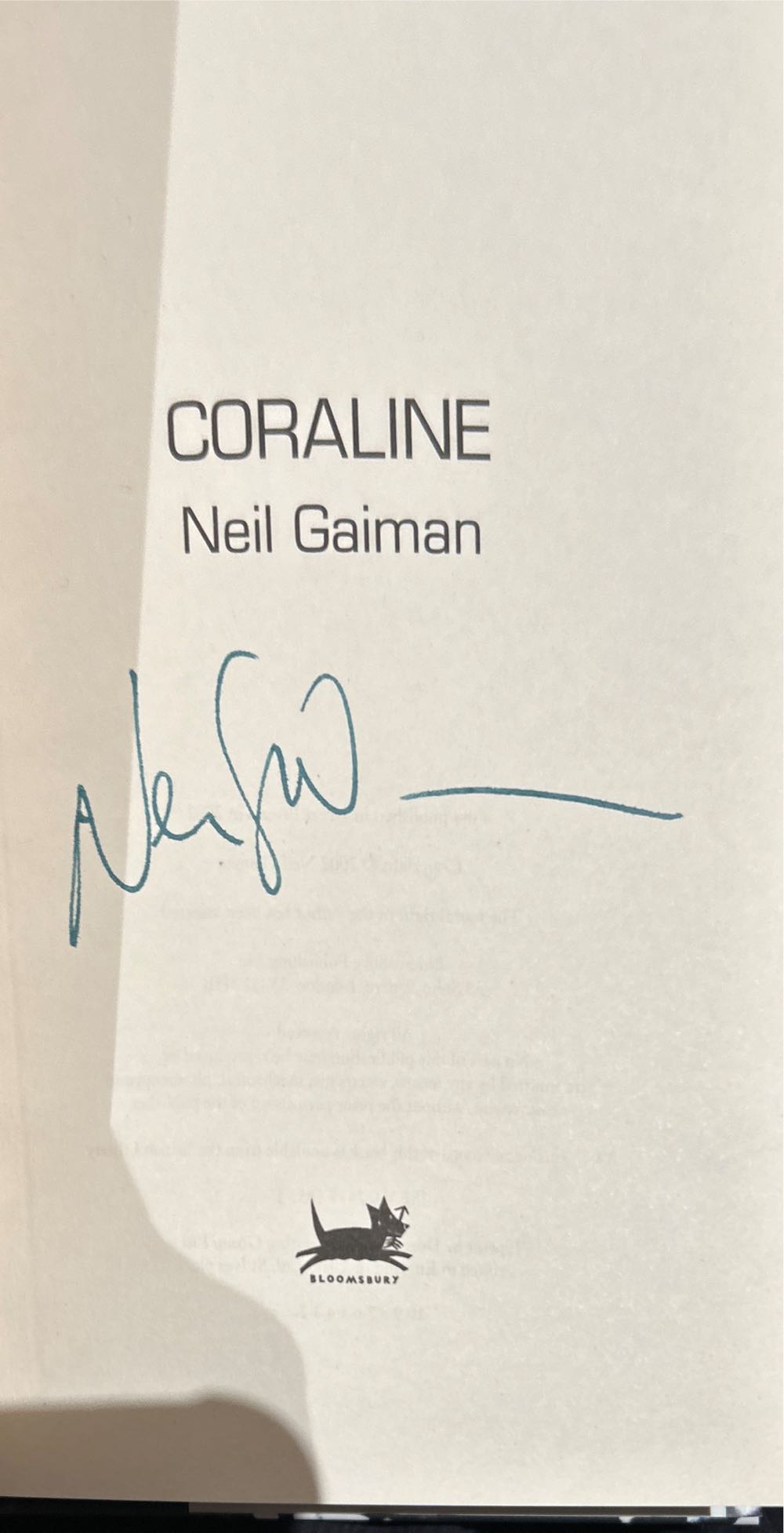 CORALINE - Neil Gaiman (Hardcover) book collectible [Barcode 9780747558538] - Main Image 2