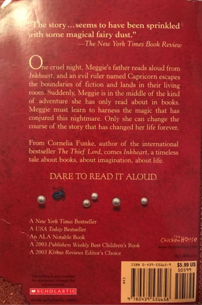 Inkheart - Cornelia Funke (Scholastic Inc - Paperback) book collectible [Barcode 9780439531658] - Main Image 2