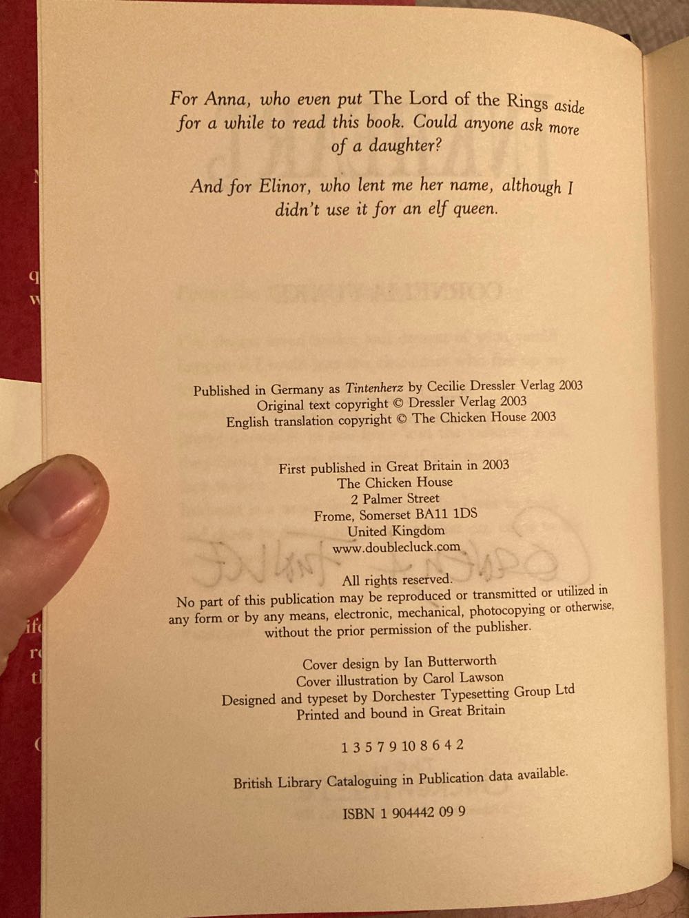 Inkheart - Funke, Cornelia (The Chicken House - Hardcover) book collectible - Main Image 4