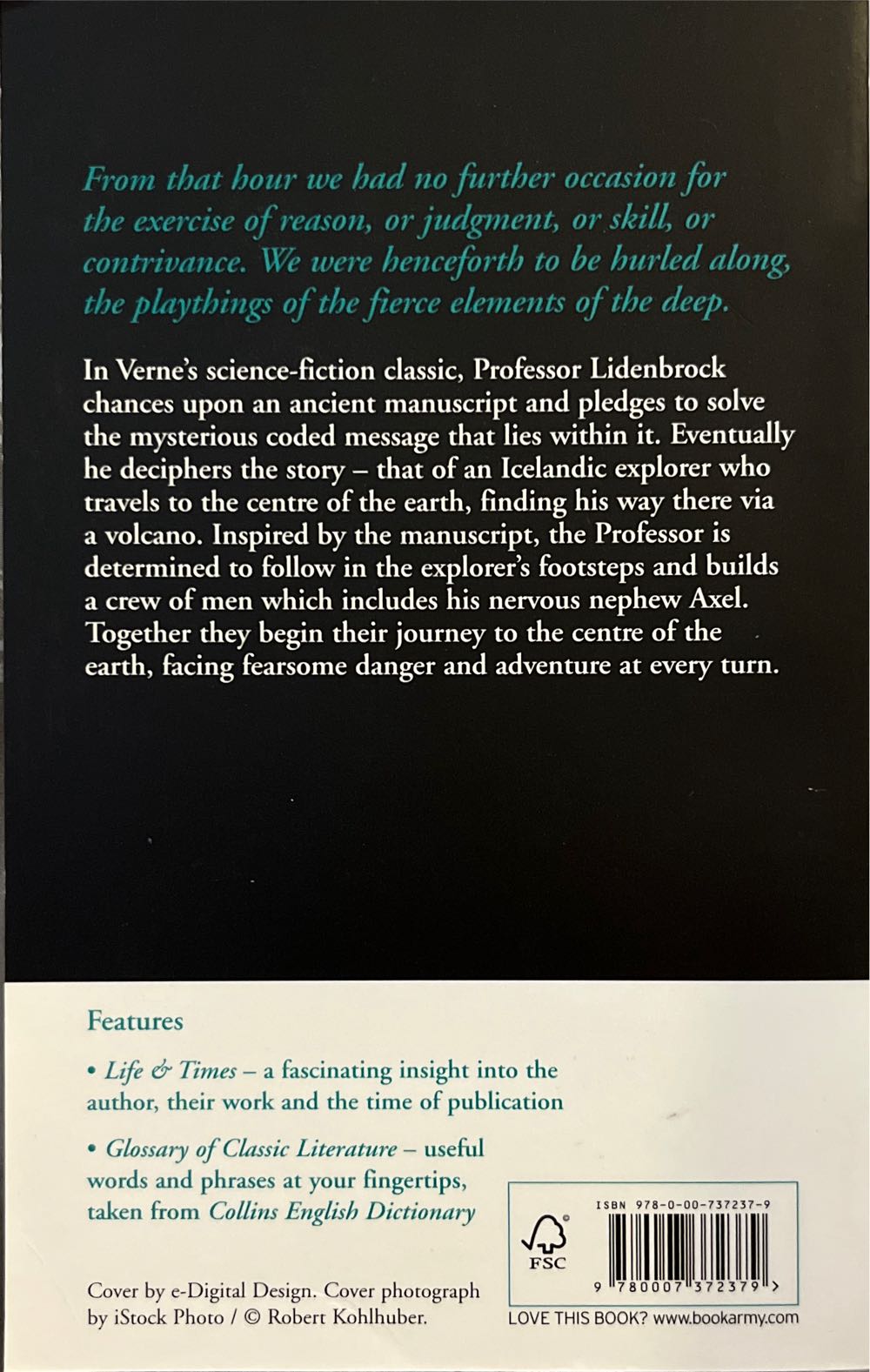 Journey To The Centre Of The Earth - Jules Verne (HarperPress) book collectible [Barcode 9780007372379] - Main Image 2