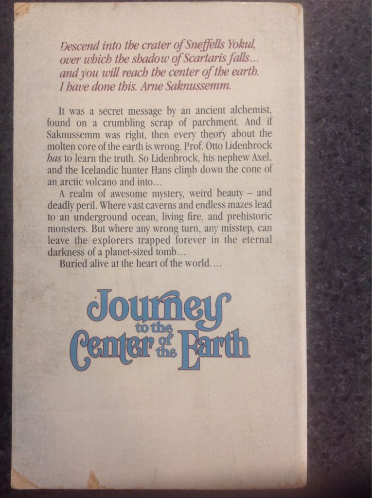 Journey To The Centre Of The Earth - Jules Verne (Aerie Books, Ltd. - Paperback) book collectible - Main Image 2