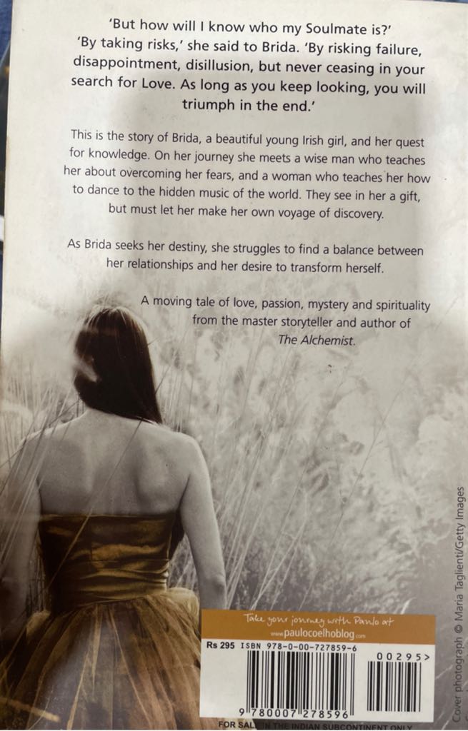 Brida - Paulo Coelho (HarperCollins Publishers - Paperback) book collectible [Barcode 9780007278596] - Main Image 2