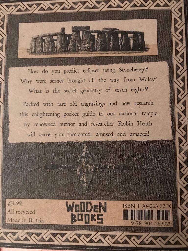 Stonehenge - Robin Heath (Wooden Books - Trade Paperback) book collectible [Barcode 9781904263029] - Main Image 2