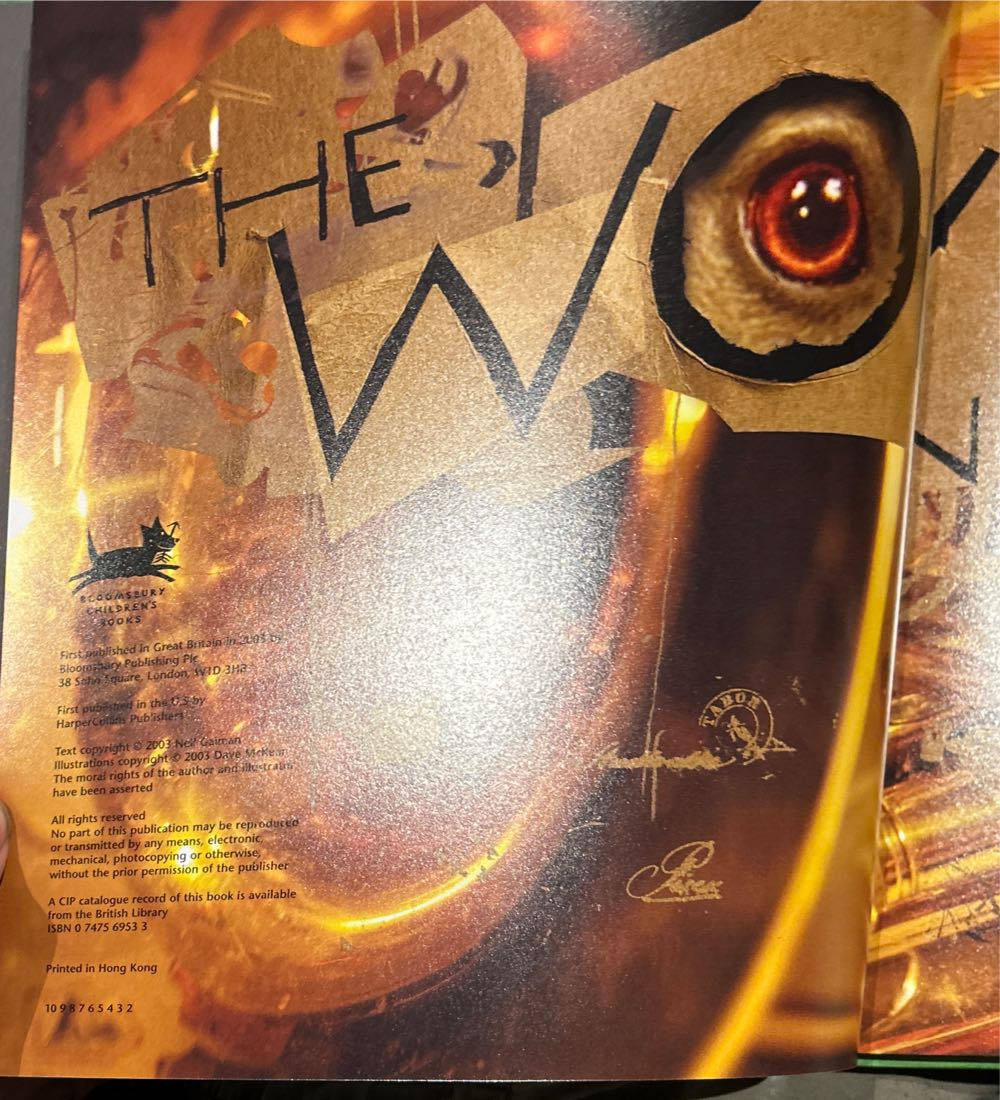 Wolves in the Walls, The - Neil Gaiman (Bloomsbury Pub Limited - Hardcover) book collectible [Barcode 9780747569534] - Main Image 3