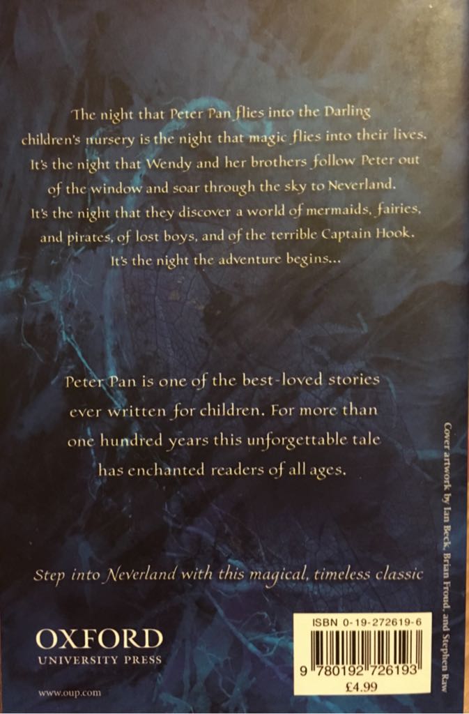 Peter Pan - Walt Disney Productions book collectible [Barcode 9780192726193] - Main Image 2