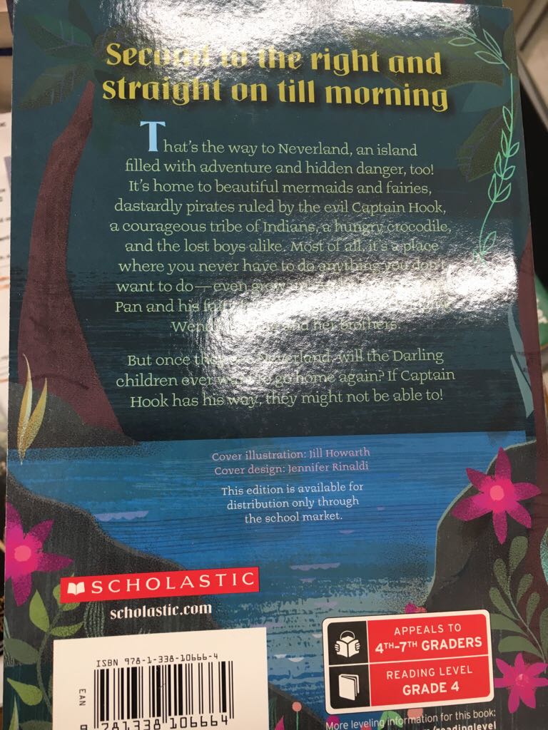 Peter Pan - J. M. Barrie (Scholastic - Paperback) book collectible [Barcode 9781338106664] - Main Image 2