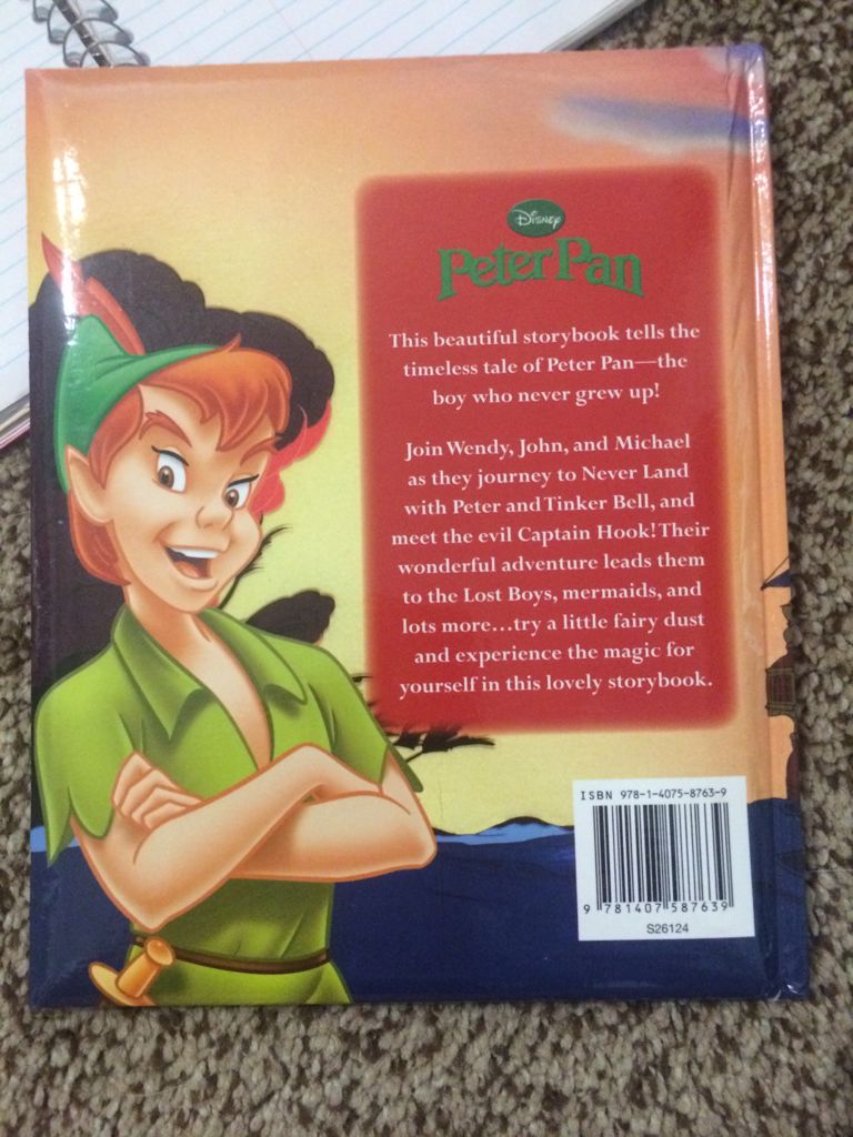 Peter Pan - Parragon book collectible [Barcode 9781407587639] - Main Image 2