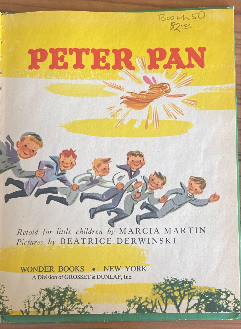 Peter Pan - J. M. Barrie (Wonder Books, Grosset & Dunlap - Hardcover) book collectible - Main Image 2