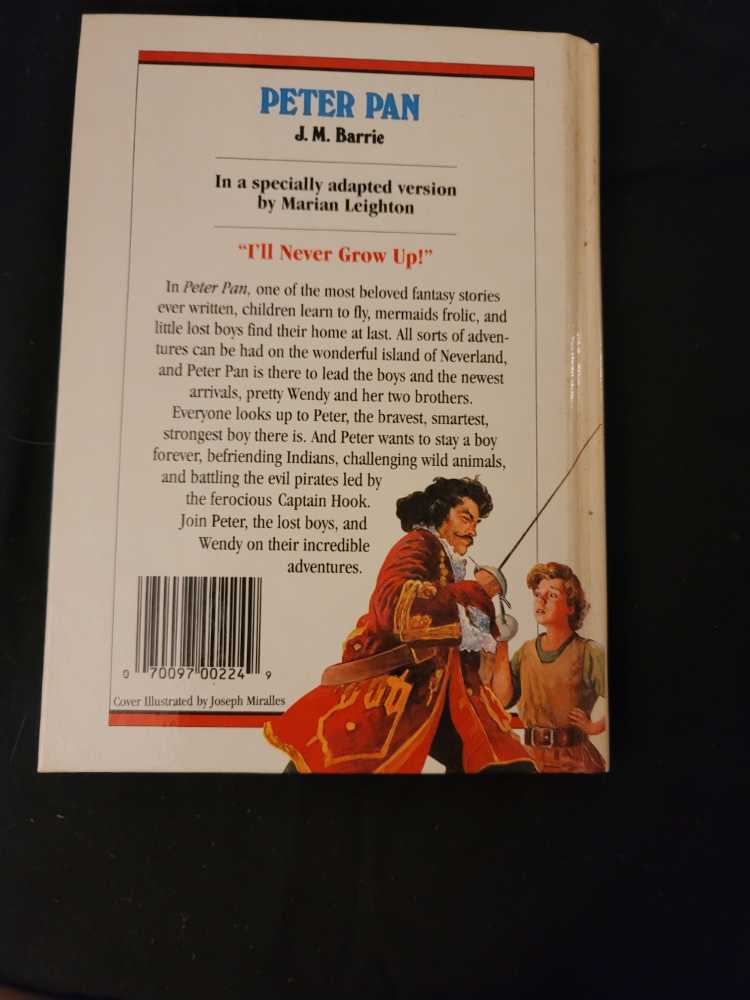 Peter Pan - J. M. Barrie (Baronet Books - Hardcover) book collectible - Main Image 2
