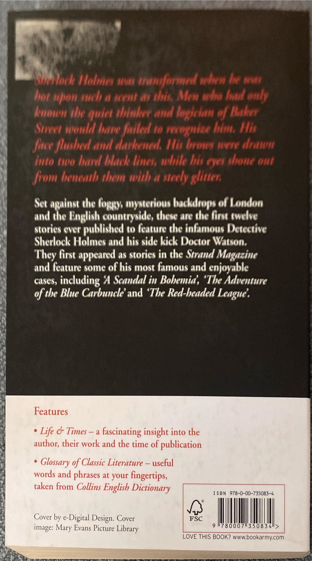 The Adventures Of Sherlock Holmes - Sir Arthur Conan Doyle (HarperPress - Paperback) book collectible [Barcode 9780007350834] - Main Image 2