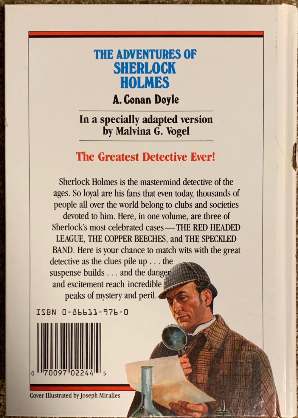Great Illustrated Classics: The Adventures Of Sherlock Holmes - A. Conan Doyle (Baronet Books - Hardcover) book collectible [Barcode 9780866119764] - Main Image 2