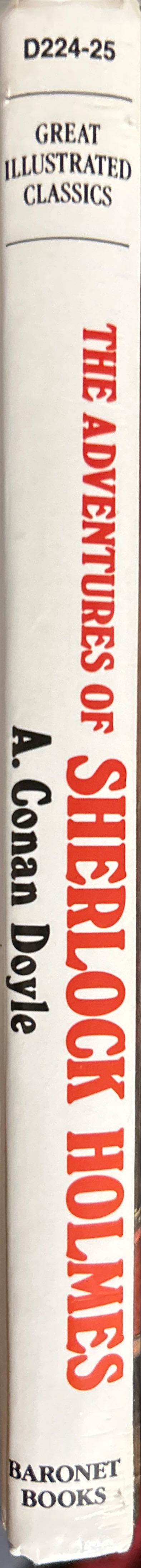 Great Illustrated Classics: The Adventures Of Sherlock Holmes - A. Conan Doyle (Baronet Books - Hardcover) book collectible [Barcode 9780866119764] - Main Image 3