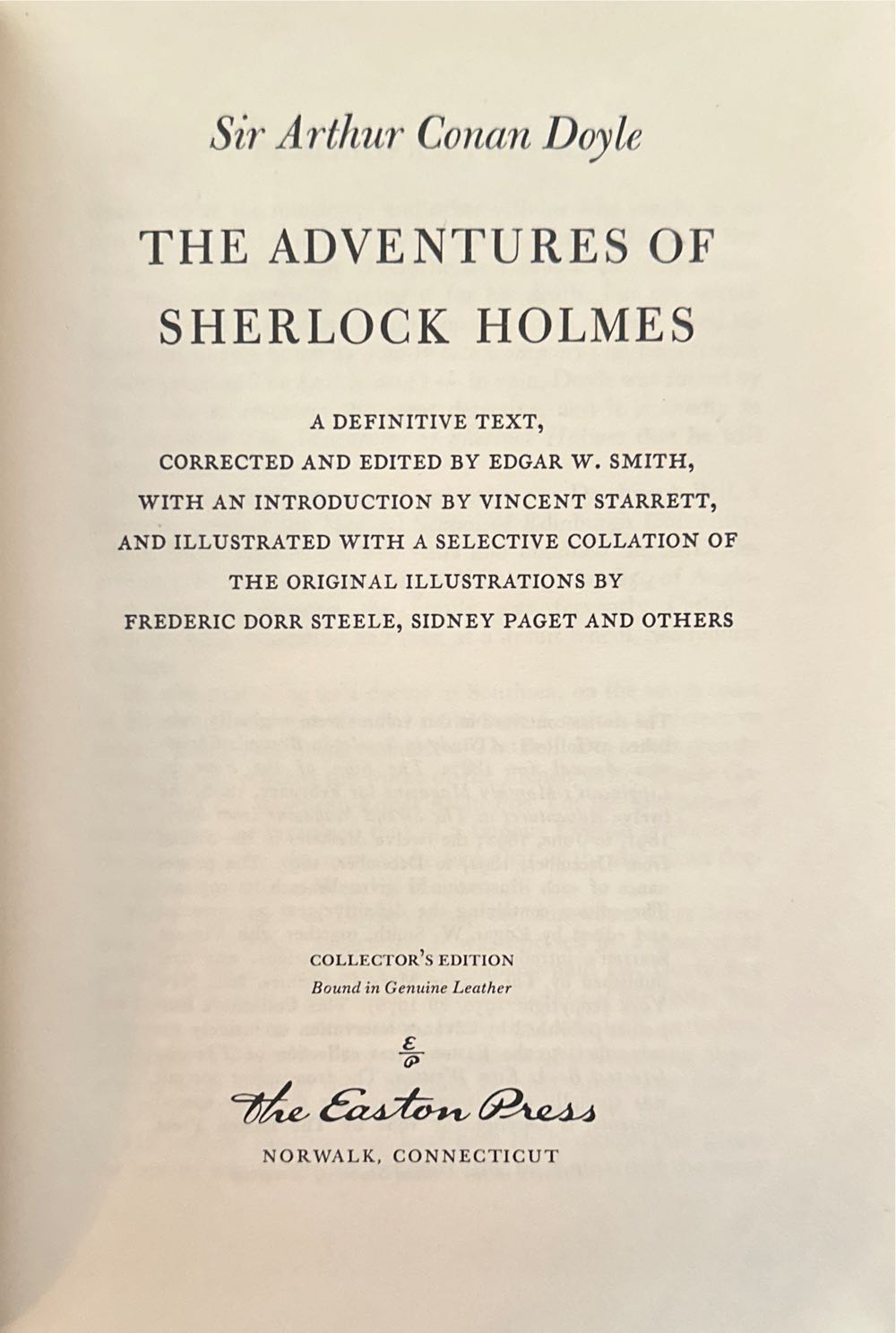 The Adventures Of Sherlock Holmes - Sir Arthur (The Easton Press - Calf-Binding) book collectible - Main Image 3