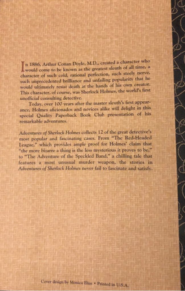 The Adventures Of Sherlock Holmes - Sir Arthur book collectible - Main Image 2